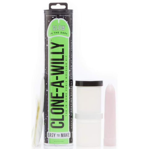 Clone a Willy Kit, Glow in the Dark - Pimeässä Hohtavan Pippelin Kloonaus -paketti