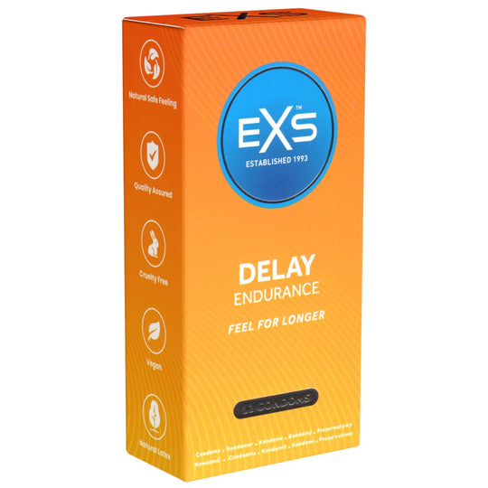 EXS Delay kestävyyttä lisäävä kondomi 12 kpl